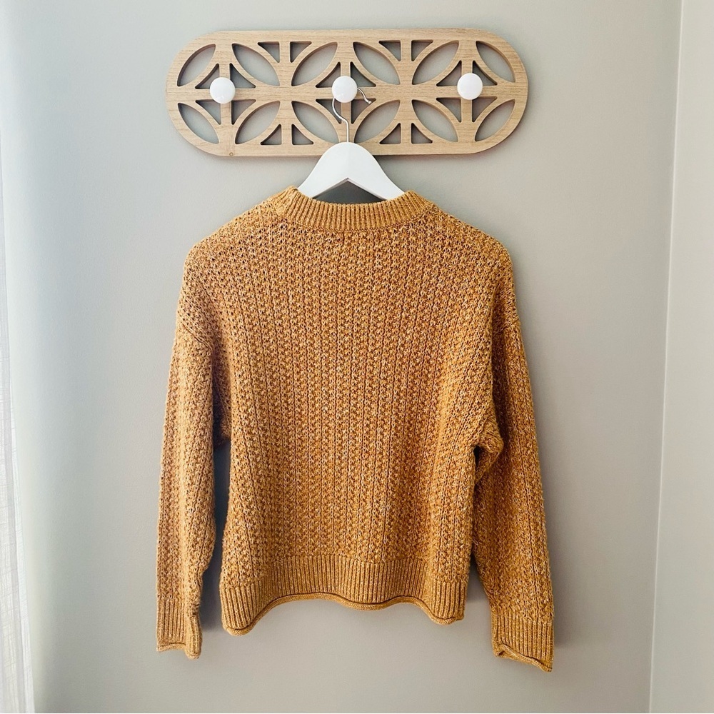 Universal Thread Pullover Knit Sweater Yellow/Ora… - image 6
